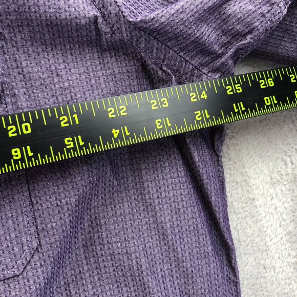 Tasso Elba Mens Shirt Size XXL Purple Textured Short-Sleeve Button Up Casual - Picture 6 of 8